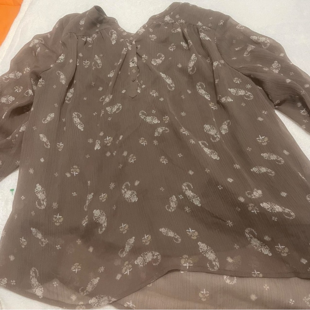 St. John's Bay Brown Relaxed Blouse